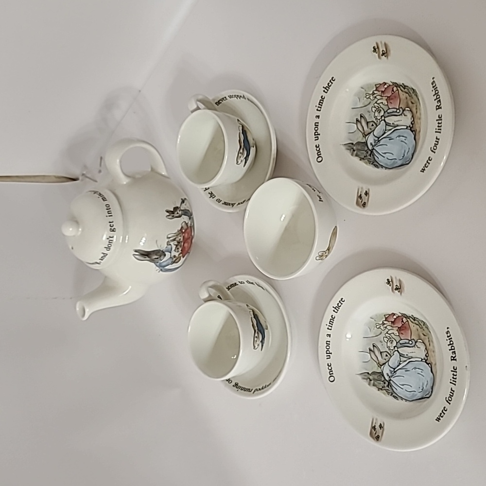 Collectible Wedgewood Peter Rabbit Tea Set